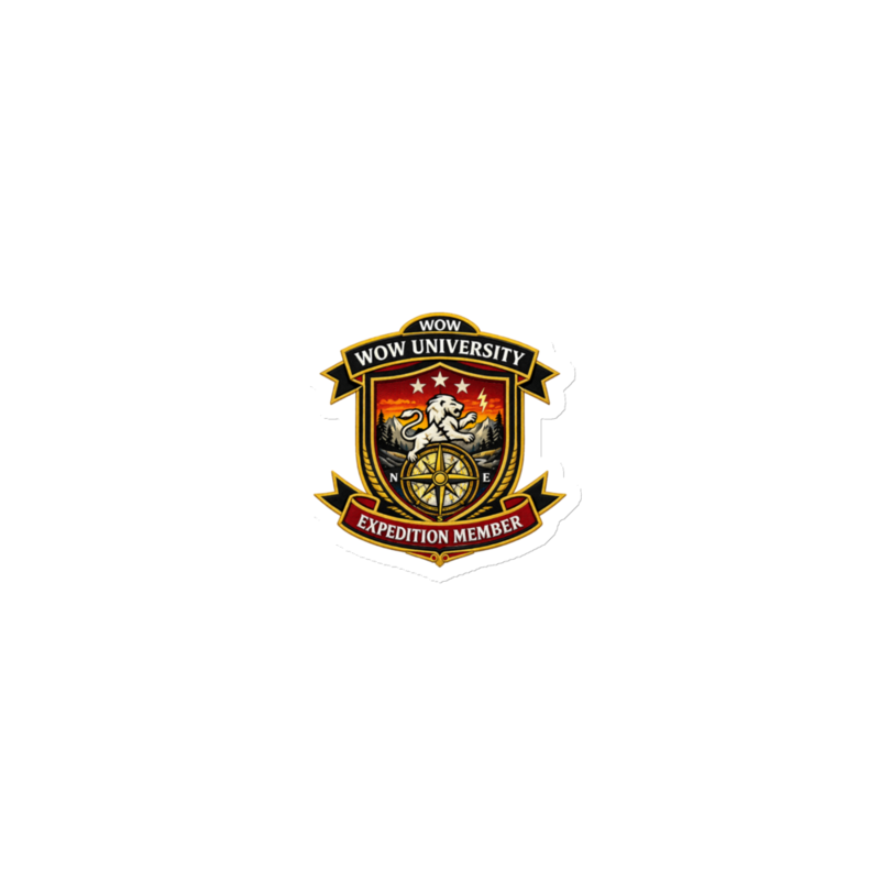WOW University | WOWU ExpeditionMember badge | Die-Cut Magnet