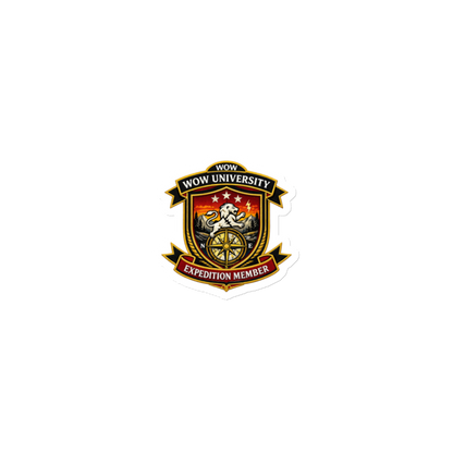 WOW University | WOWU ExpeditionMember badge | Die-Cut Magnet