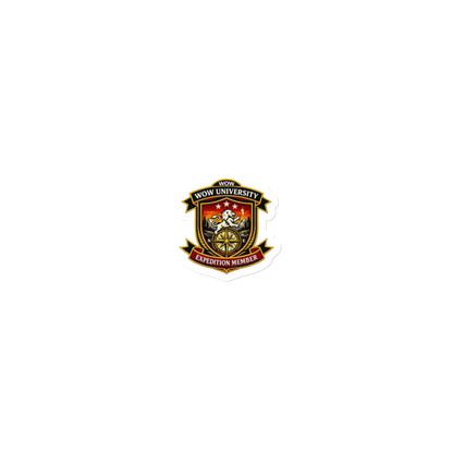 WOW University | WOWU ExpeditionMember badge | Die-Cut Magnet