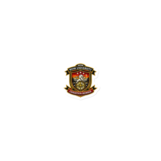 WOW University | WOWU ExpeditionMember badge | Die-Cut Magnet