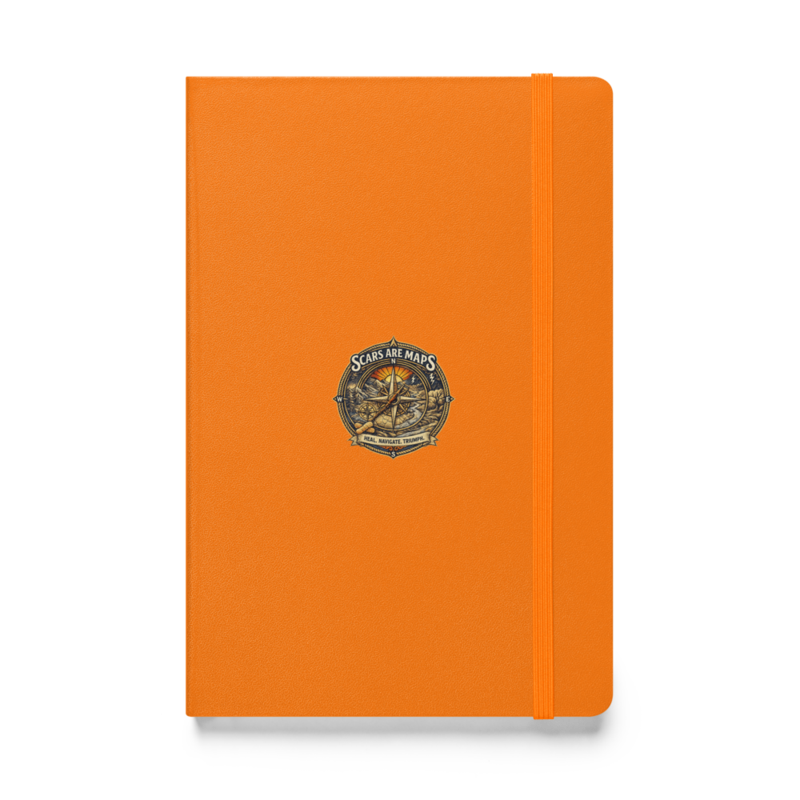 Stormwalker ScarsAreMaps medallion Hardcover Notebook