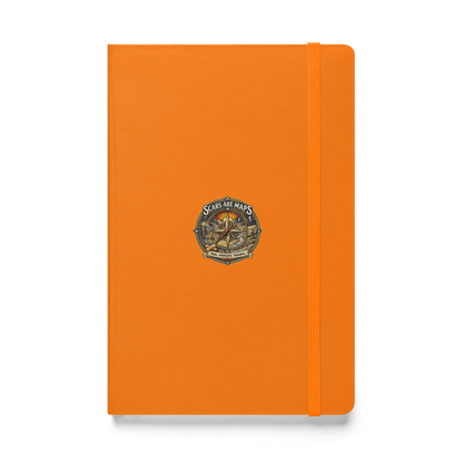 Stormwalker ScarsAreMaps medallion Hardcover Notebook