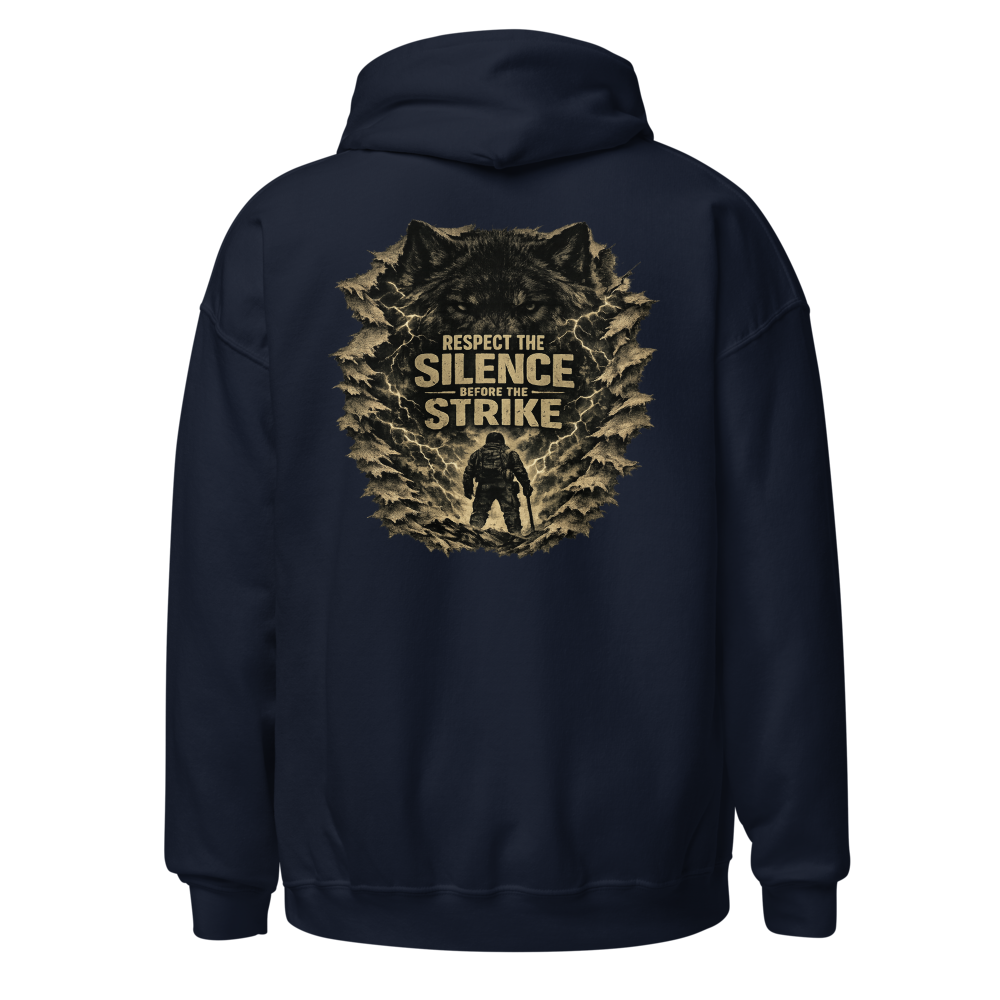 Stormwalker Outpost — Scars Are Maps Hoodie — Back (Navy)