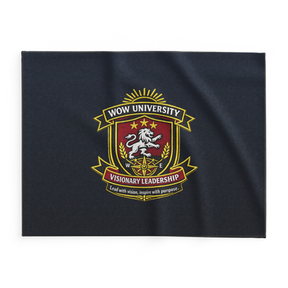 WOW University | WOWU VisionaryLeadership badge | Lightweight Summer Blanket
