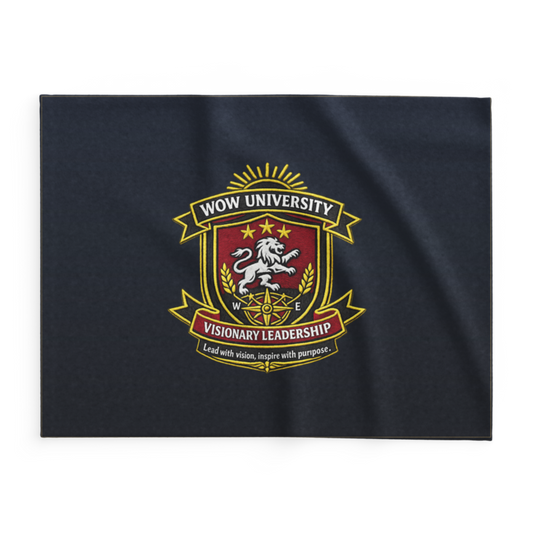 WOW University | WOWU VisionaryLeadership badge | Lightweight Summer Blanket