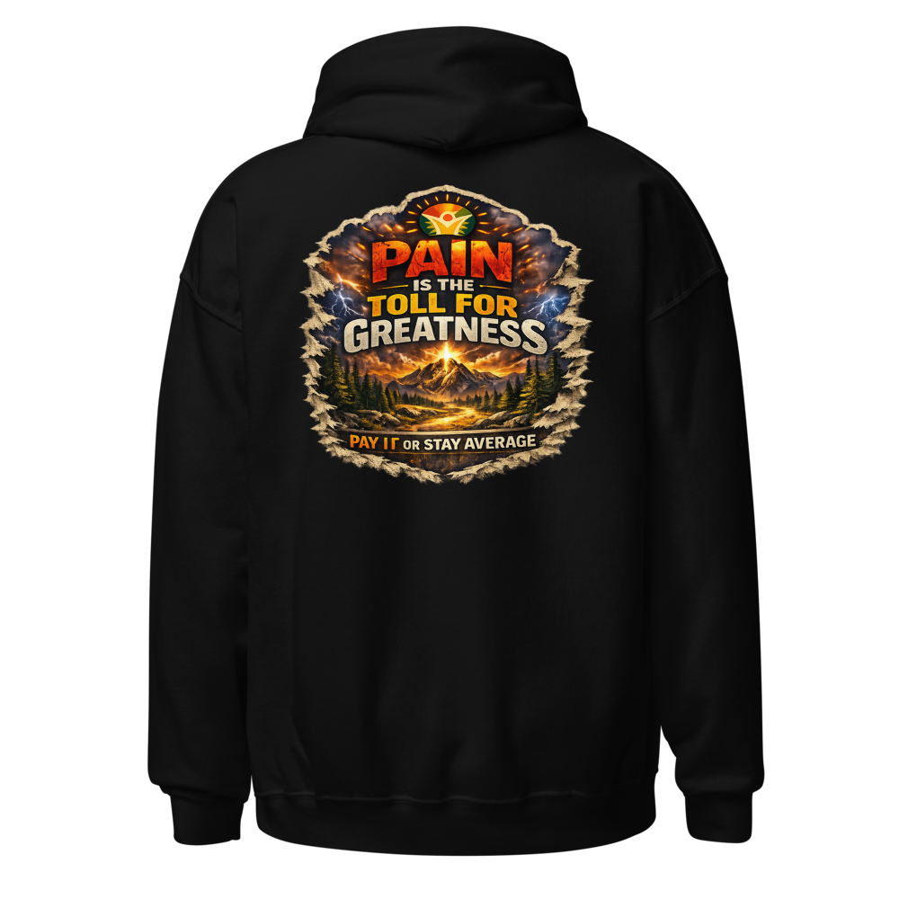 WOW University — Departments & Degrees Hoodie — Back (Black)