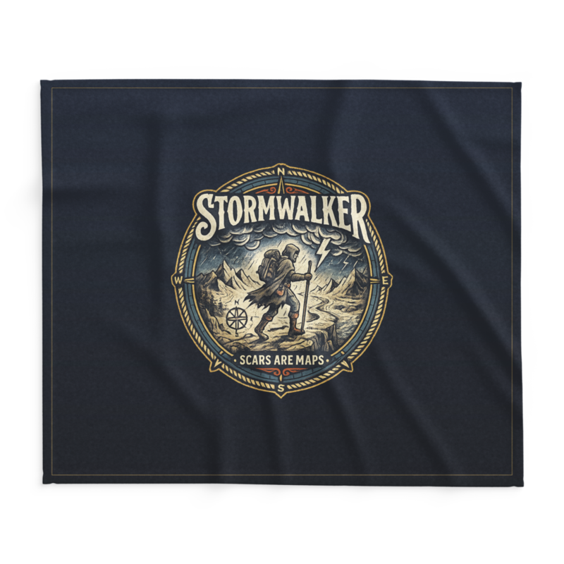Stormwalker Outpost | Stormwalker Scars medallion | Lightweight Summer Blanket