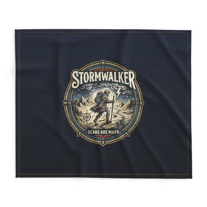 Stormwalker Outpost | Stormwalker Scars medallion | Lightweight Summer Blanket
