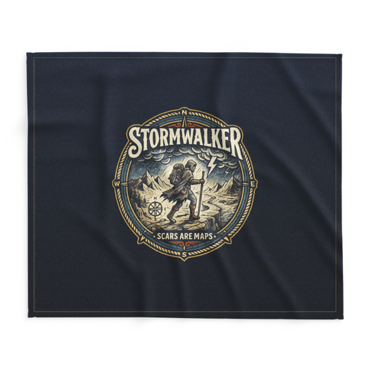 Stormwalker Outpost | Stormwalker Scars medallion | Lightweight Summer Blanket