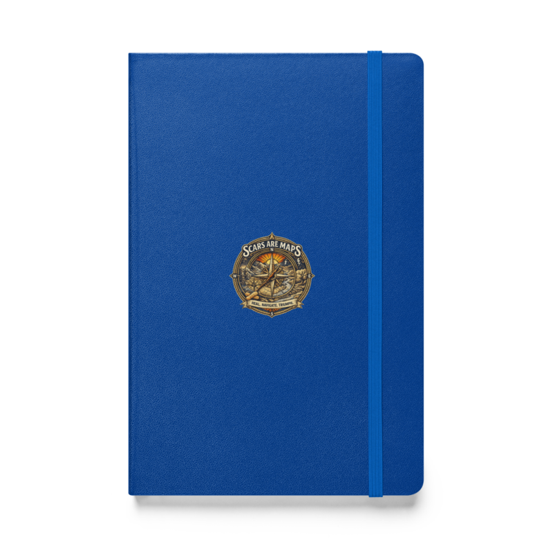 Stormwalker ScarsAreMaps medallion Hardcover Notebook