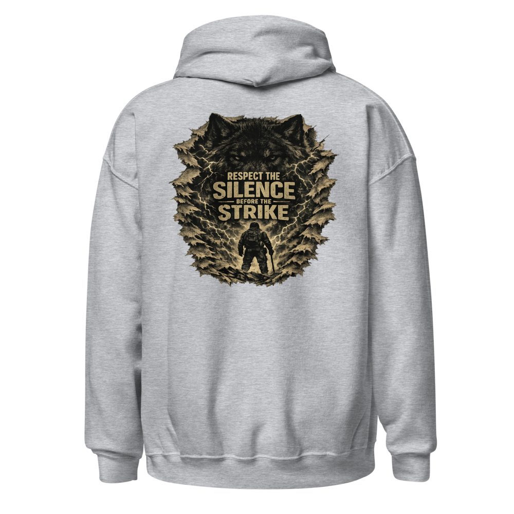Stormwalker Outpost — Scars Are Maps Hoodie — Back (Sport Grey)