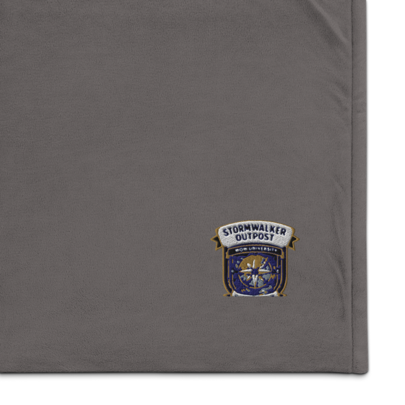 Stormwalker Outpost — Embroidered Sherpa Blanket