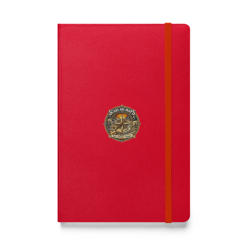 Stormwalker ScarsAreMaps medallion Hardcover Notebook
