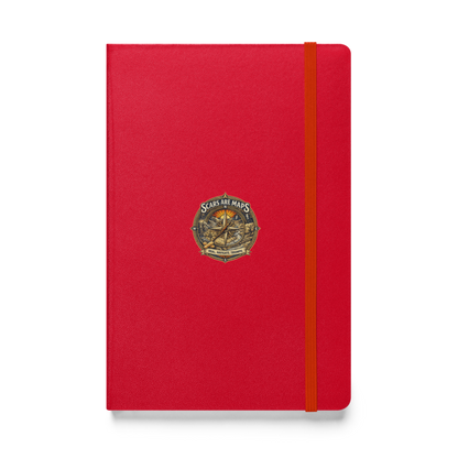 Stormwalker ScarsAreMaps medallion Hardcover Notebook