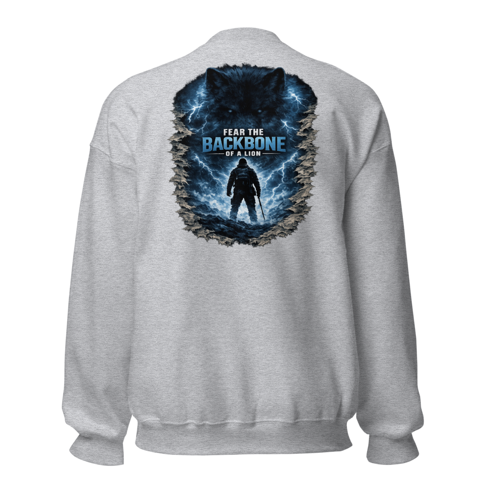 Stormwalker Outpost — WOW Logo Crewneck — Back (Sport Grey)