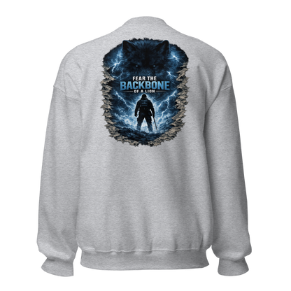 Stormwalker Outpost — WOW Logo Crewneck — Back (Sport Grey)