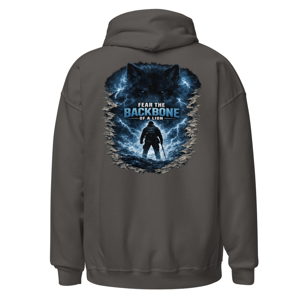 Stormwalker Outpost — WOW Logo Hoodie — Back (Charcoal)