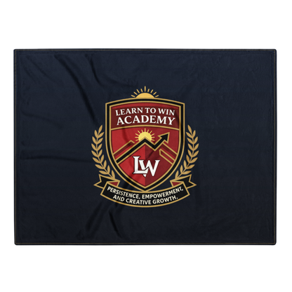 Learn To Win Academy | LTW Core logo | Throw Blanket