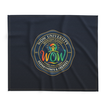 WOW University | WOWU DepartmentsDegrees medallion | Lightweight Summer Blanket