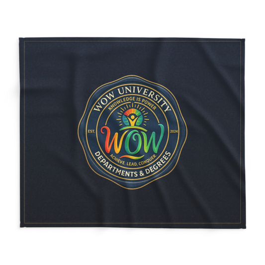 WOW University | WOWU DepartmentsDegrees medallion | Lightweight Summer Blanket