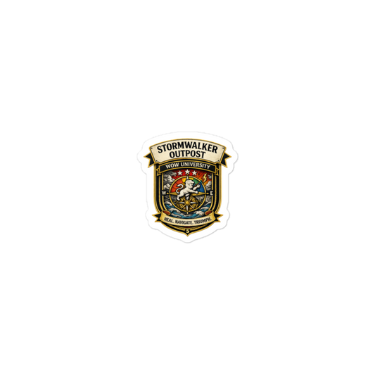 Stormwalker Outpost badge Kiss-Cut Stickers