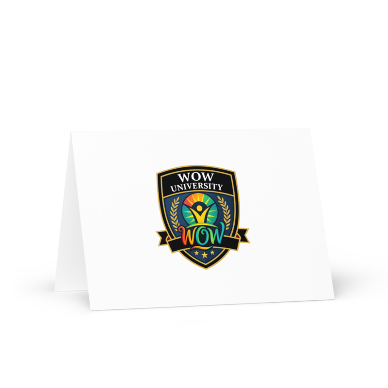 WOW University | WOWU Core badge | Greeting Card