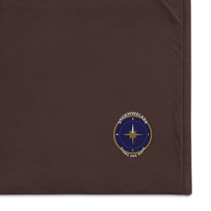 Stormwalker Compass — Embroidered Sherpa Blanket