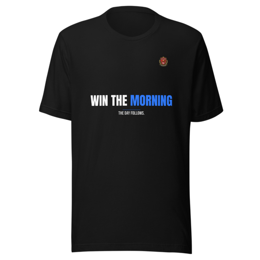 Win The Morning — Learn To Win Signature Tee