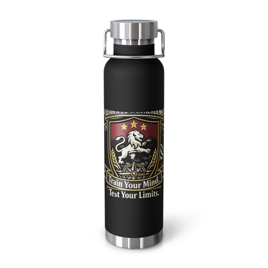 LTW Shield logo Copper Water Bottle — Front
