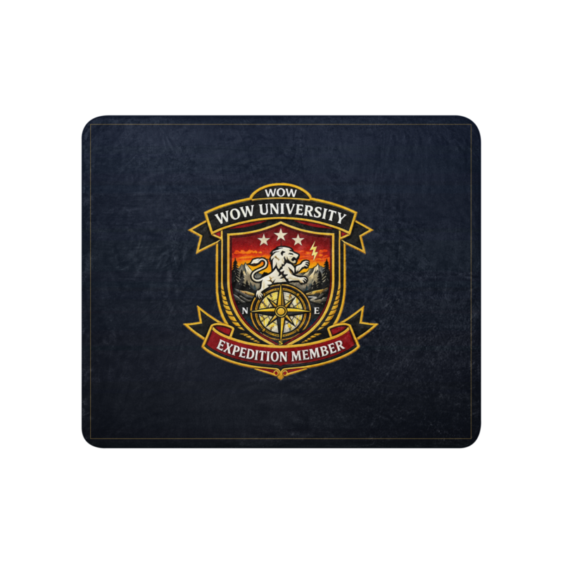 WOW University | WOWU ExpeditionMember badge | Sublimated Sherpa Blanket