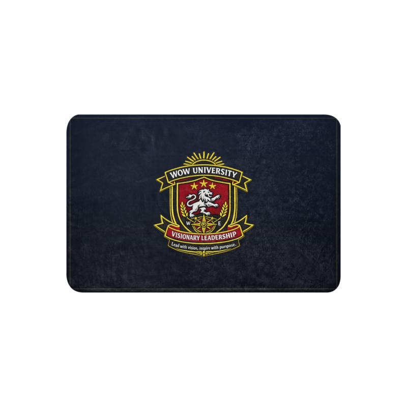 WOW University | WOWU VisionaryLeadership badge | Sublimated Sherpa Blanket