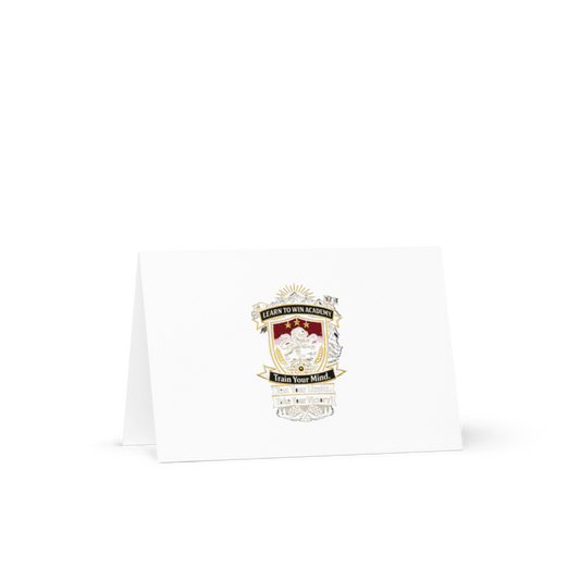 Learn To Win Academy | LTW Shield logo | Greeting Card