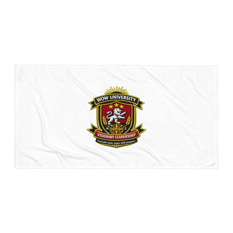 WOWU VisionaryLeadership badge Beach Towel