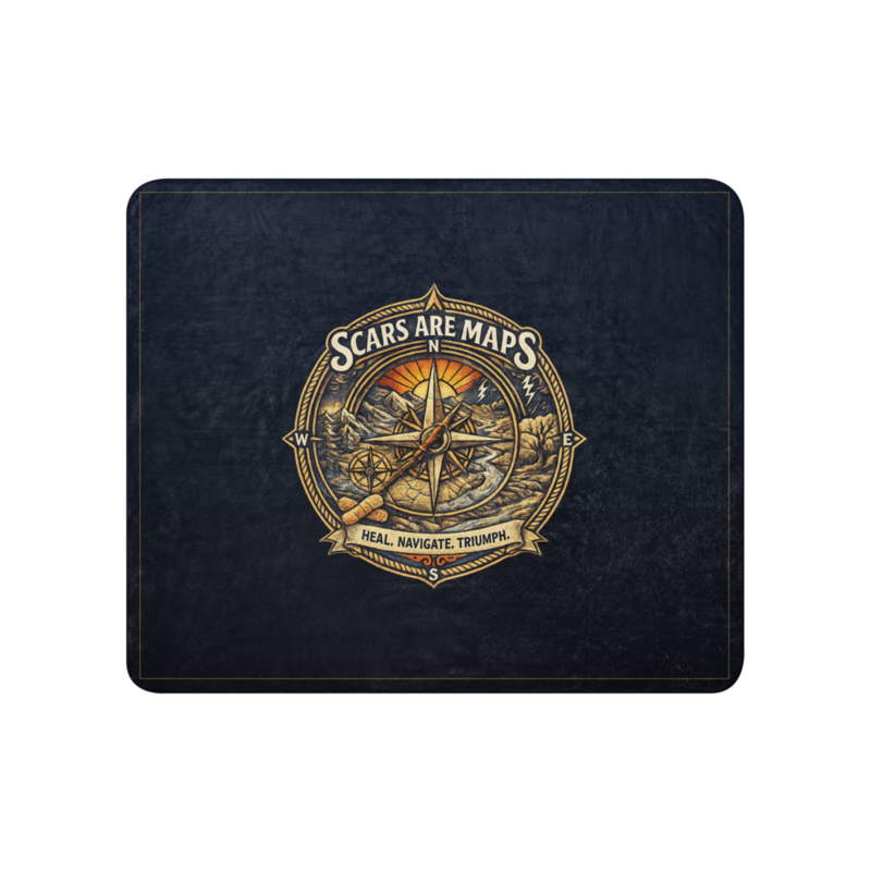 Stormwalker Outpost | Stormwalker ScarsAreMaps medallion | Sublimated Sherpa Blanket
