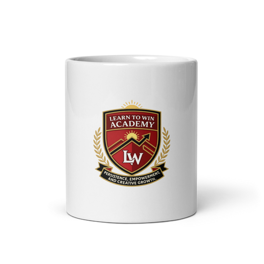 LTW Core logo White Glossy Mug — Front