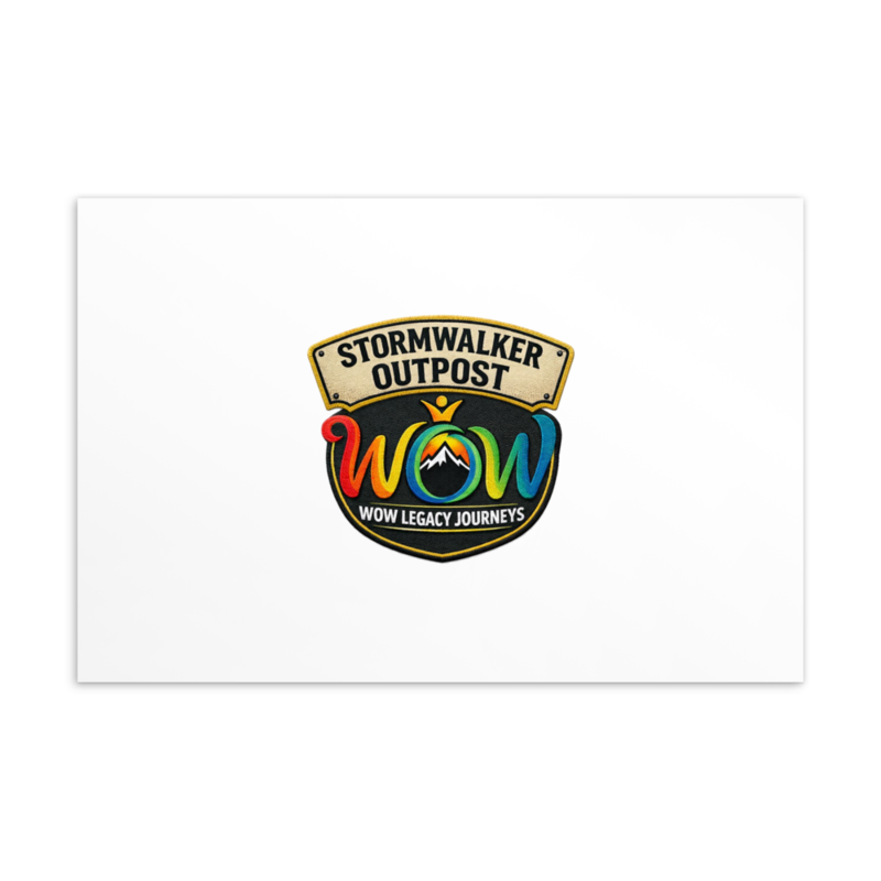Stormwalker Outpost WOW logo Postcard