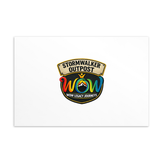 Stormwalker Outpost WOW logo Postcard