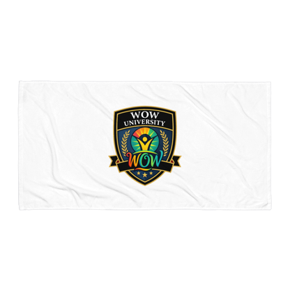 WOW University | WOWU Core badge | Beach Towel