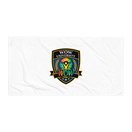 WOW University | WOWU Core badge | Beach Towel