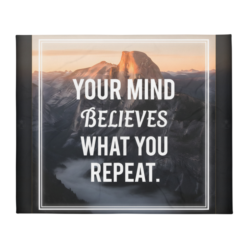 WOW | Your Mind Believes What You Repeat | Throw Blanket