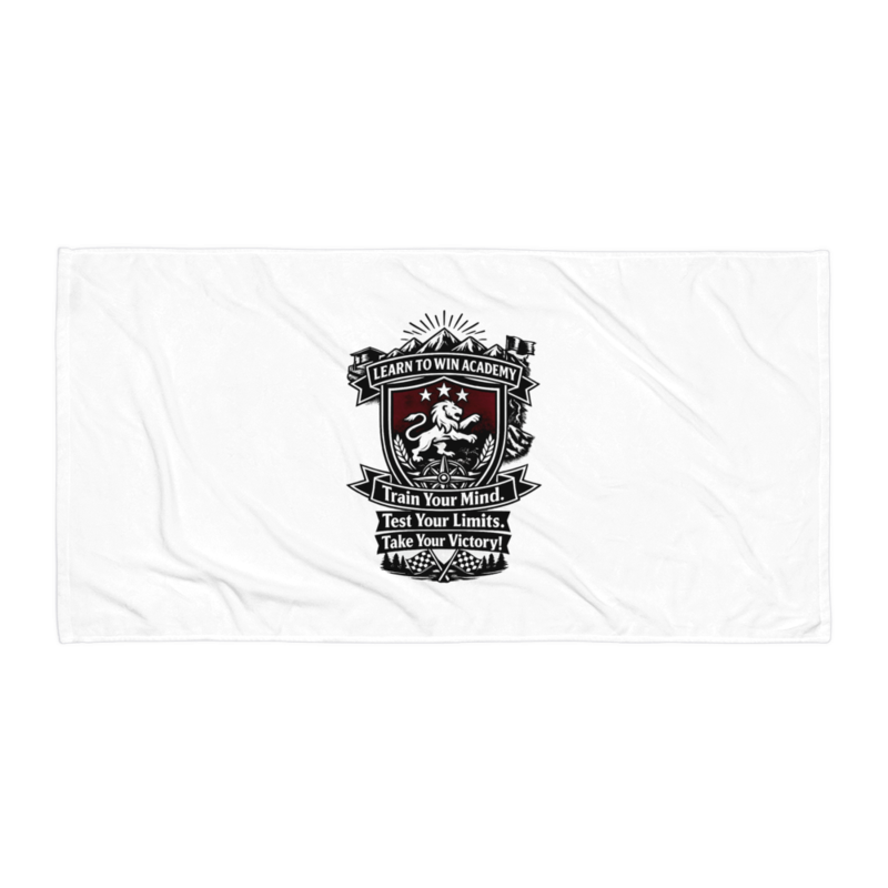 LTW TrainYourMind badge Beach Towel