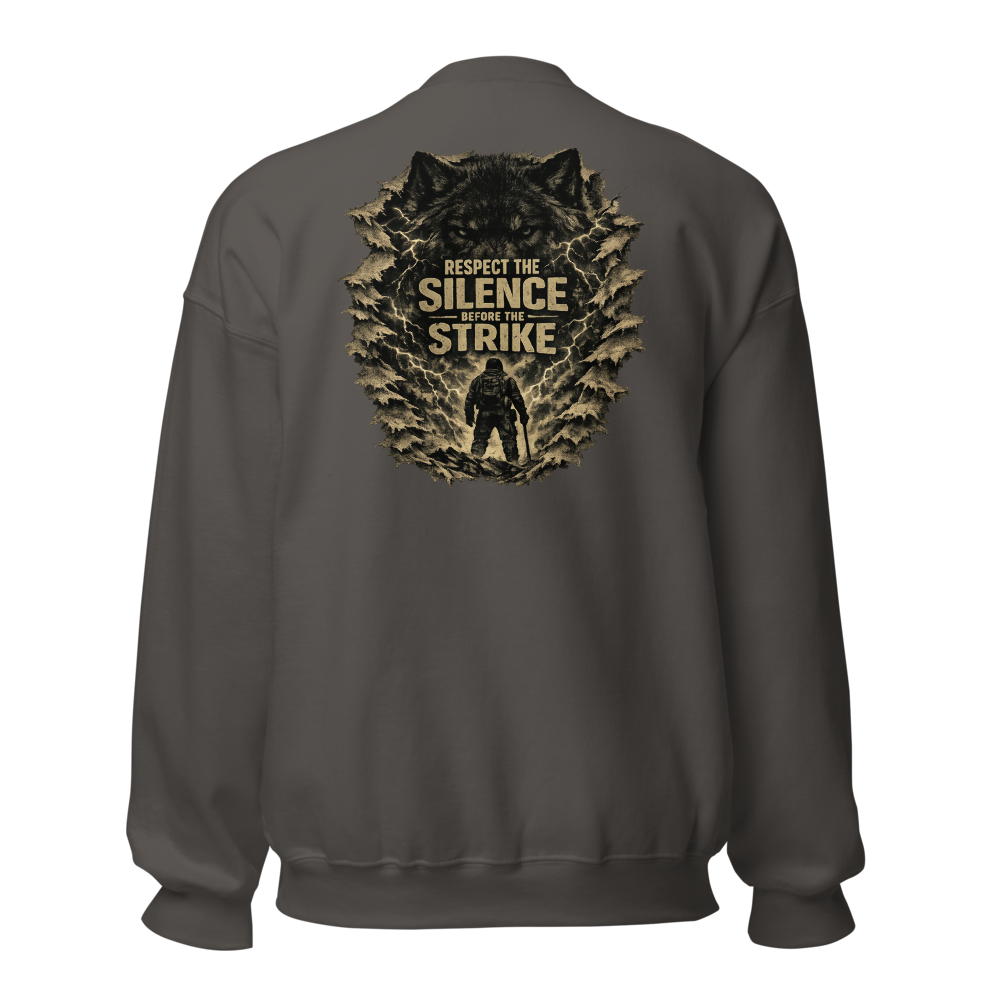 Stormwalker Outpost — Scars Are Maps Crewneck — Back (Charcoal)