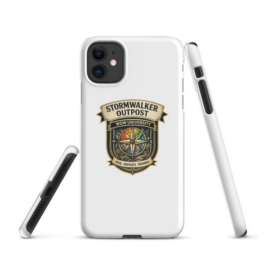 WOW University | Stormwalker Outpost WOWU compass badge | iPhone Snap Case