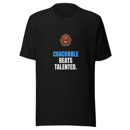 Coachable Beats Talented — Learn To Win Tee