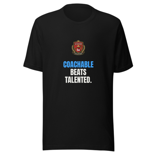Coachable Beats Talented — Learn To Win Tee