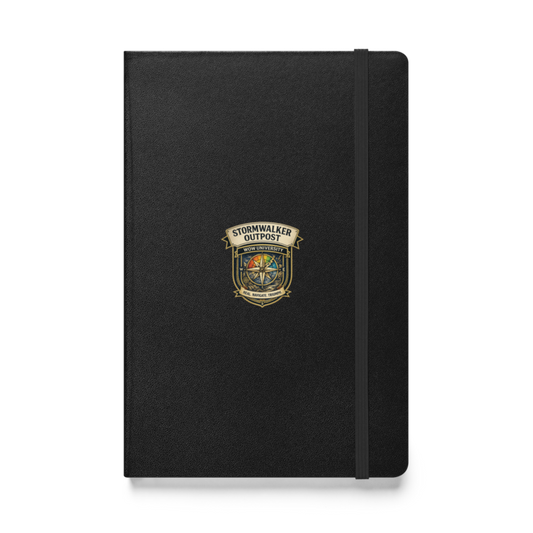 Stormwalker Outpost WOWU compass badge Hardcover Notebook