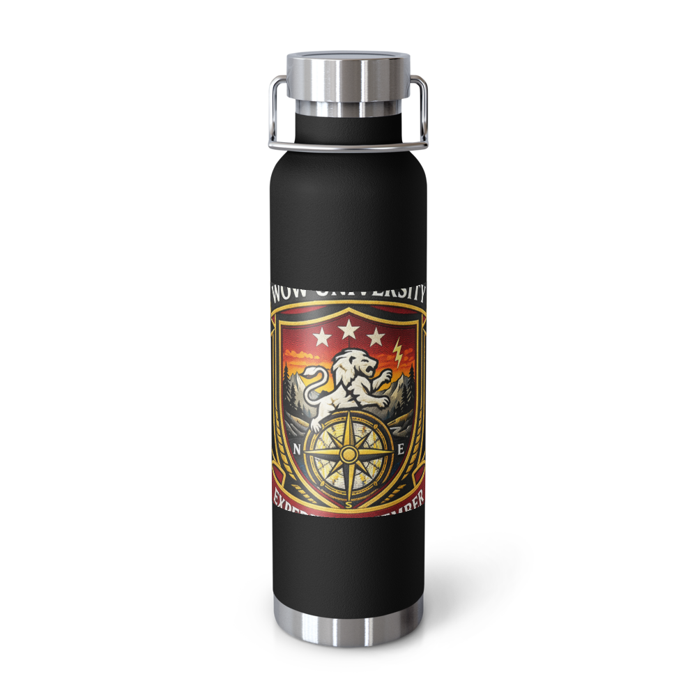 WOWU ExpeditionMember badge Copper Water Bottle — Front