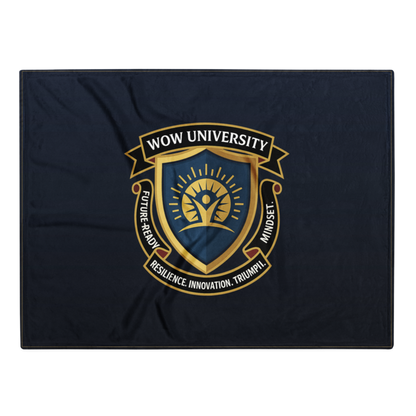 WOW University | WOWU FutureReadyMindset badge | Throw Blanket