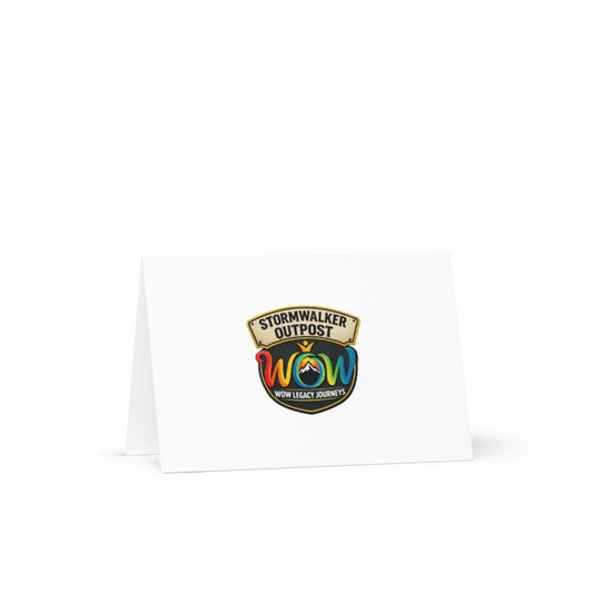 Stormwalker Outpost WOW logo Greeting Card