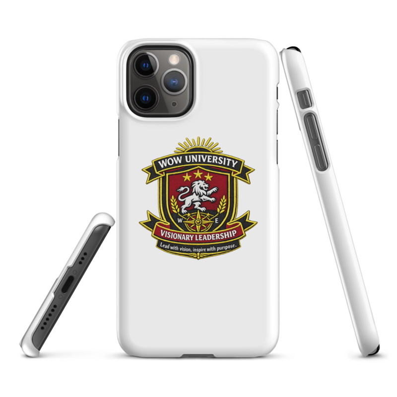 WOW University | WOWU VisionaryLeadership badge | iPhone Snap Case